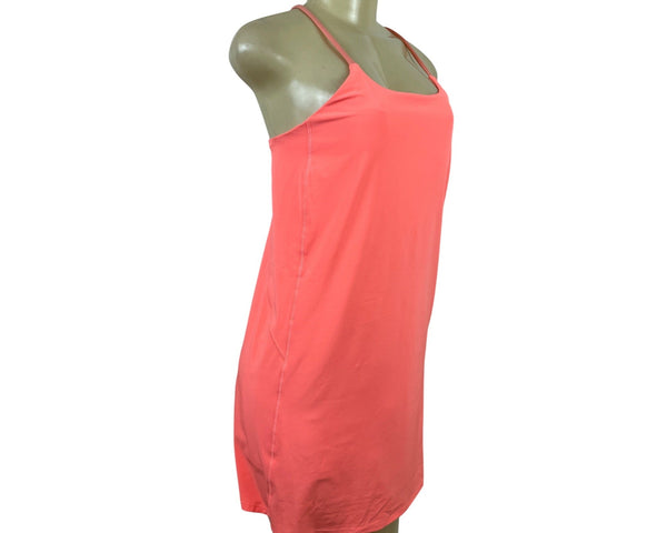 Athleta Girl Coral Strappy Back Dress With Built-In Shorts Size XXL/16 - New