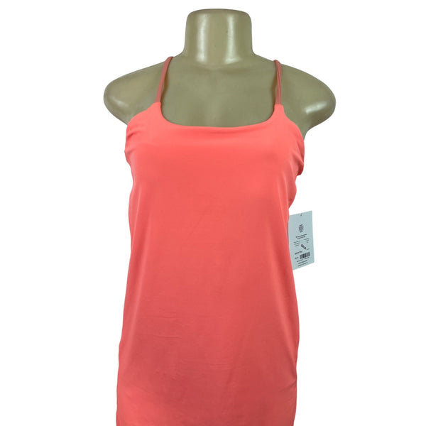 Athleta Girl Coral Strappy Back Dress With Built-In Shorts Size XXL/16 - New