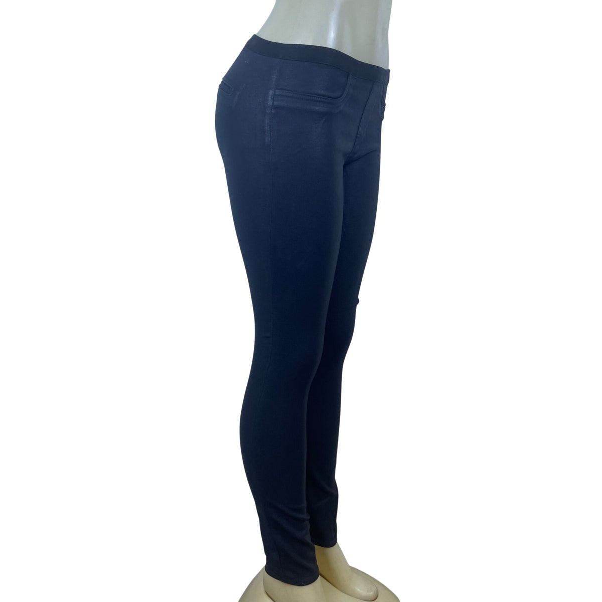 Helmut Lang Women’s Dark Grey Tencel Cotton Pants Slim Fit Stretch Size 28