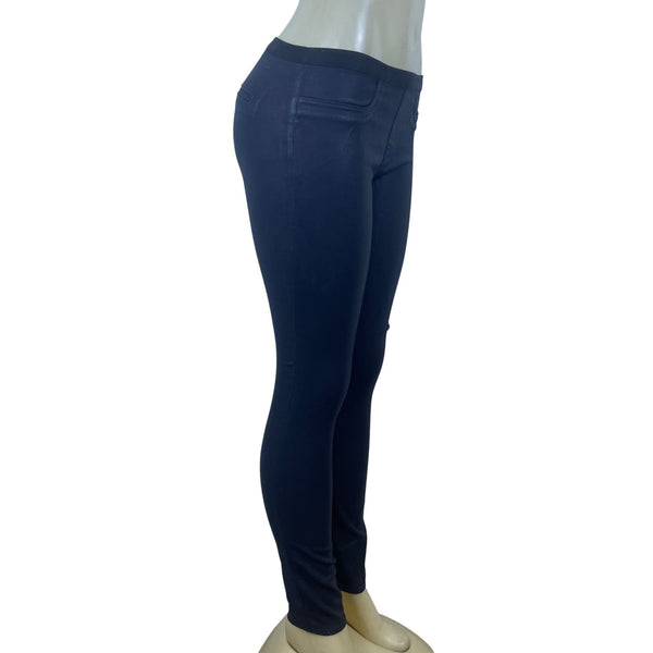 Helmut Lang Women’s Dark Grey Tencel Cotton Pants Slim Fit Stretch Size 28