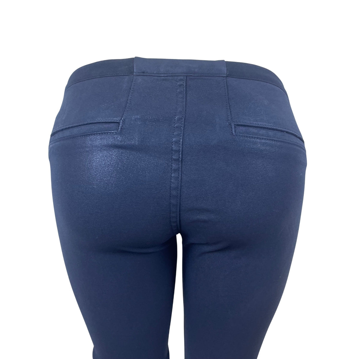 Helmut Lang Women’s Dark Grey Tencel Cotton Pants Slim Fit Stretch Size 28