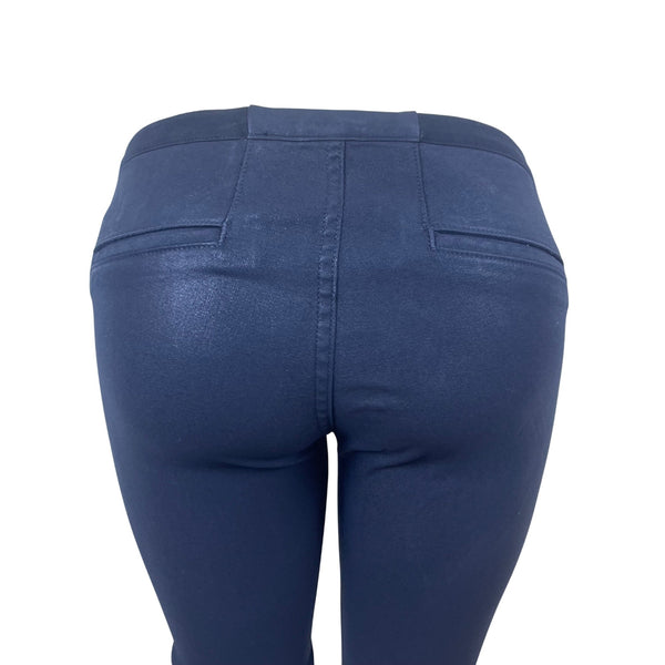 Helmut Lang Women’s Dark Grey Tencel Cotton Pants Slim Fit Stretch Size 28