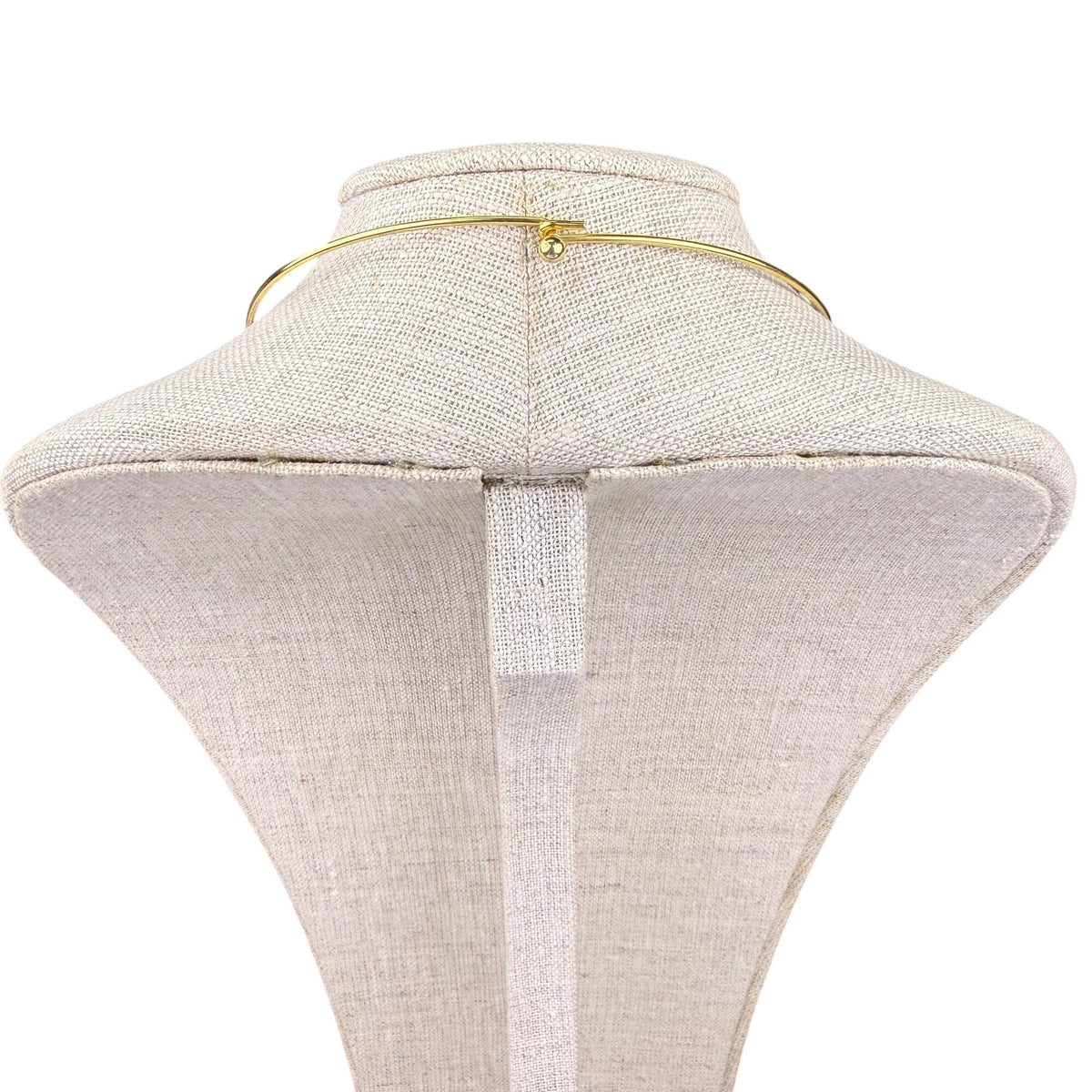 Gold Tone Womens Leopard Print Pendant Necklace Adjustable Choker Style