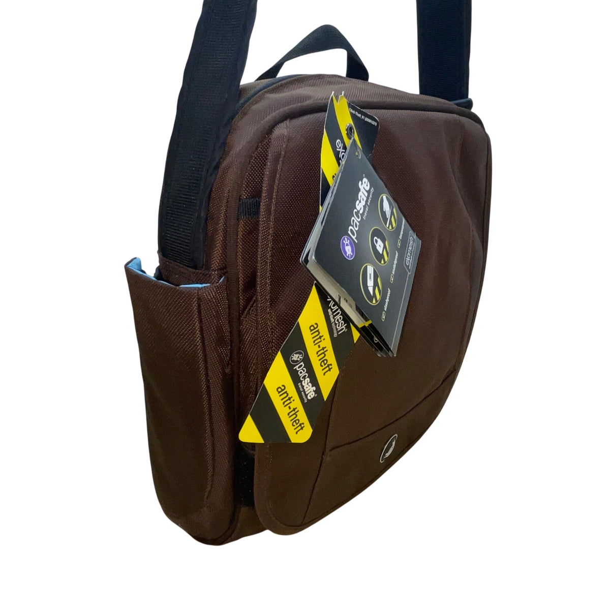 Pacsafe Brown Anti-Theft Adjustable Strap Slashproof Snatchproof Crossbody Bag
