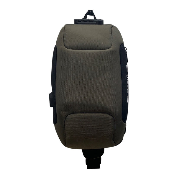 Ozuko Green  Waterproof Fabric Anti-Theft USB Port Compact Crossbody Backpack