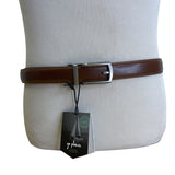 Mio Marino Genuine Leather Mens Adjustable Ratchet Belt Brown Customizable