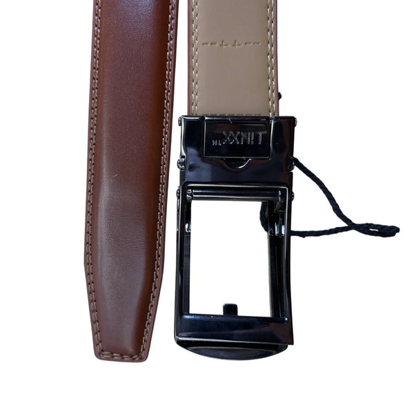 Mio Marino Genuine Leather Mens Adjustable Ratchet Belt Brown Customizable