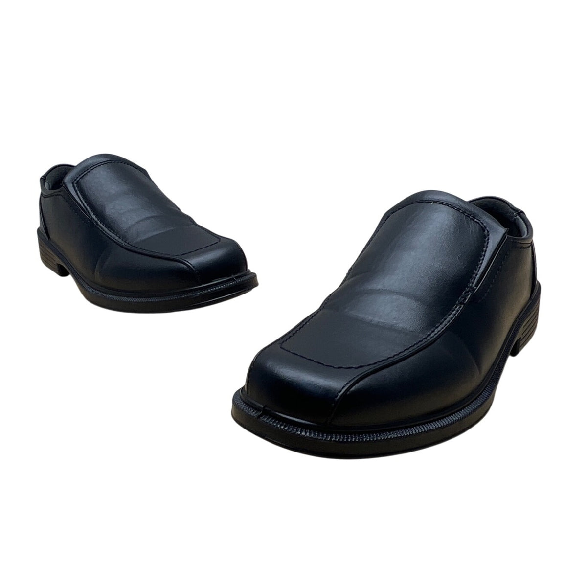 Sonoma Boys Black Faux Leather Slip-On Memory Foam Comfort Loafers Size 5