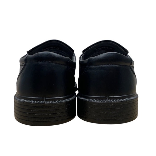 Sonoma Boys Black Faux Leather Slip-On Memory Foam Comfort Loafers Size 5