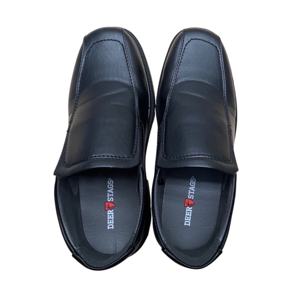 Sonoma Boys Black Faux Leather Slip-On Memory Foam Comfort Loafers Size 5