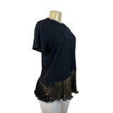 Lord & Taylor Women's Black T-Shirt Sz XS