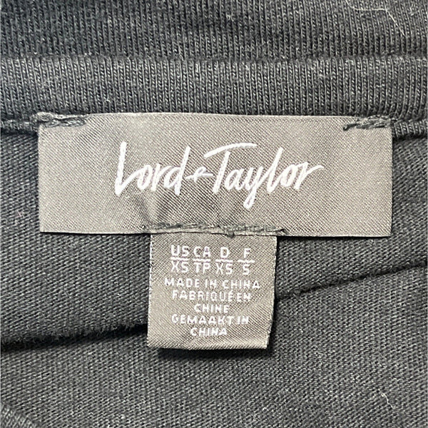 Lord & Taylor Women's Black T-Shirt Sz XS