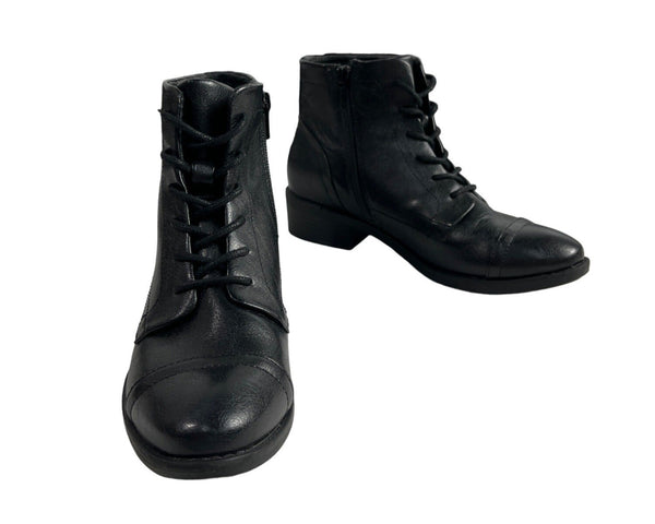 Euro Soft Women's Black Chesna Zip Ankle Booties Sz 7M