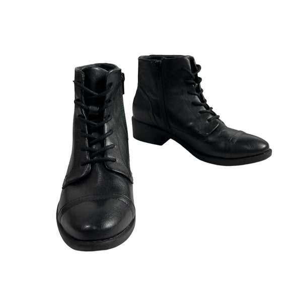 Euro Soft Women's Black Chesna Zip Ankle Booties Sz 7M