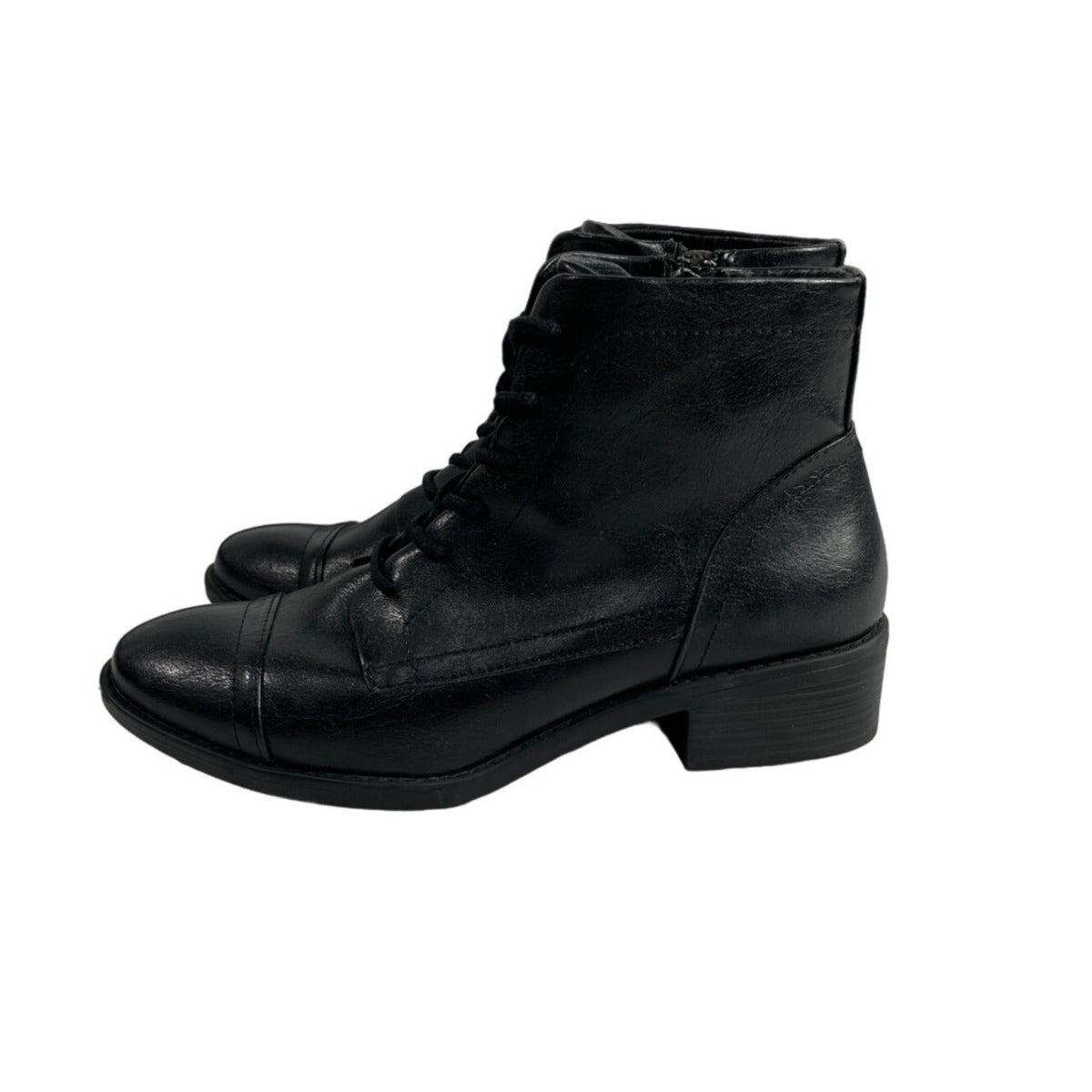 Euro Soft Women's Black Chesna Zip Ankle Booties Sz 7M