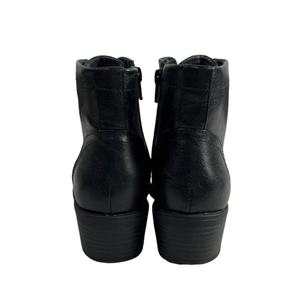 Euro Soft Women's Black Chesna Zip Ankle Booties Sz 7M