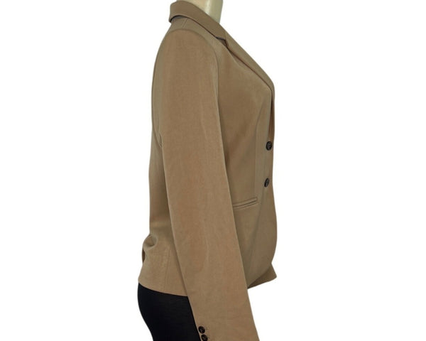 J.Crew Women’s Tan Blazer With Two-Button Closure Sz S - New