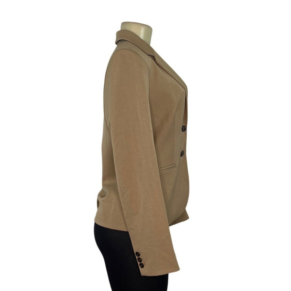 J.Crew Women’s Tan Blazer With Two-Button Closure Sz S - New