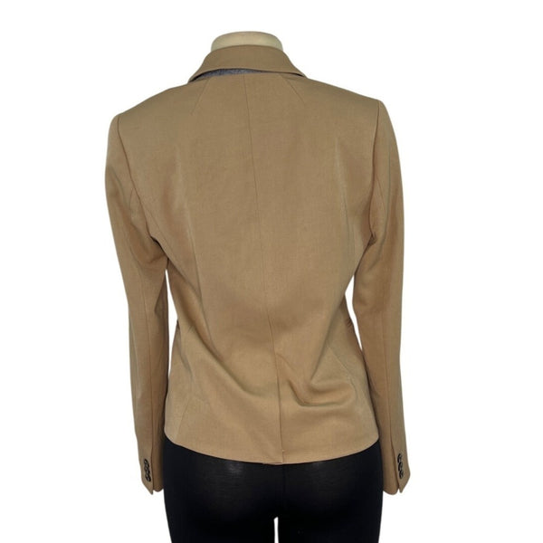J.Crew Women’s Tan Blazer With Two-Button Closure Sz S - New