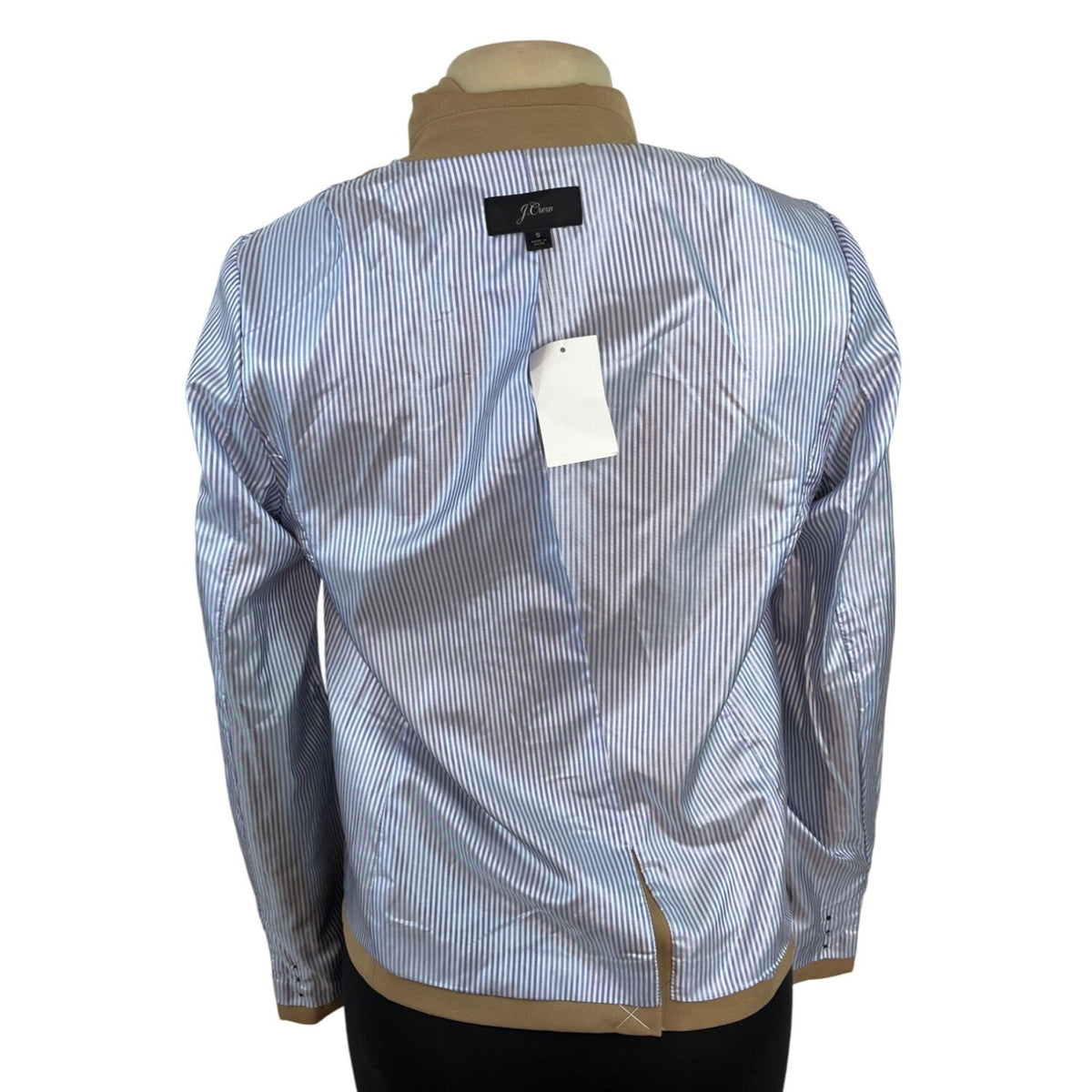 J.Crew Women’s Tan Blazer With Two-Button Closure Sz S - New