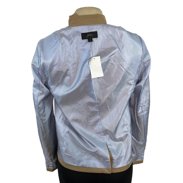 J.Crew Women’s Tan Blazer With Two-Button Closure Sz S - New