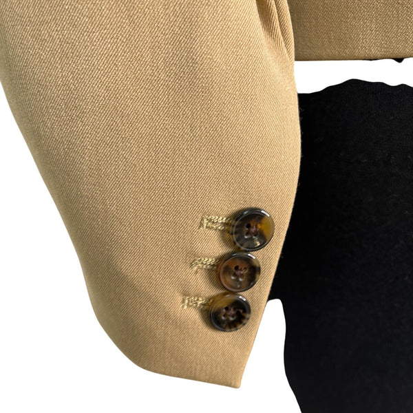 J.Crew Women’s Tan Blazer With Two-Button Closure Sz S - New