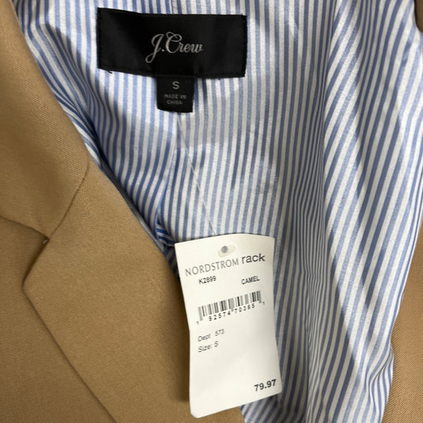 J.Crew Women’s Tan Blazer With Two-Button Closure Sz S - New