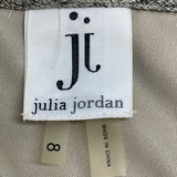 Julia Jordan Women’s Metallic Sheer Sleeve A-Line Dress Size 8