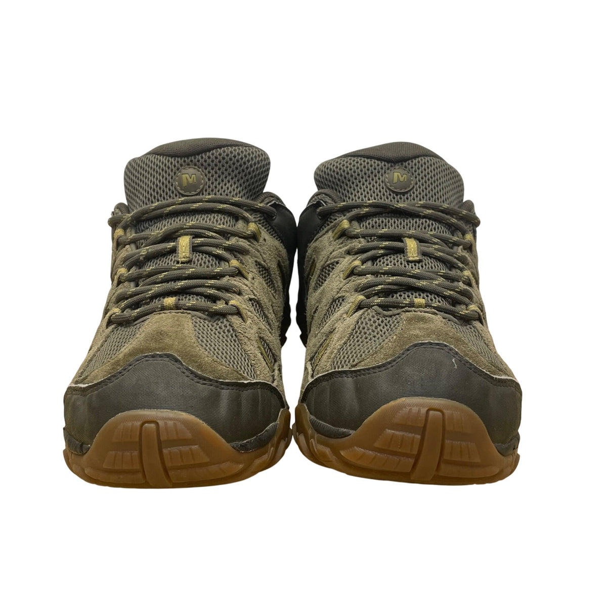 Merrell Men’s Olive/Moss Mesh & Suede Performance Outdoor Hiking Shoes Size 10.5