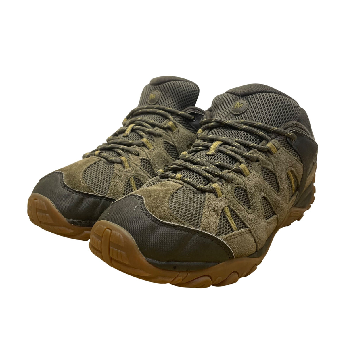 Merrell Men’s Olive/Moss Mesh & Suede Performance Outdoor Hiking Shoes Size 10.5