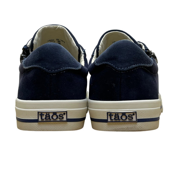 Taos Women's Navy Canvas With Zipper & Lace-Up Closure 2 Soul Sneakers Size 6