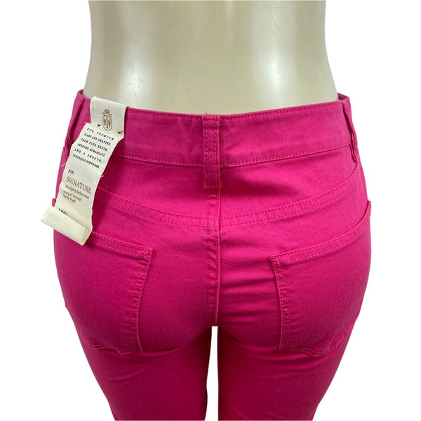 Talbots Womens Pink Mid-Rise Skinny Jeans Sz 6/28 - New