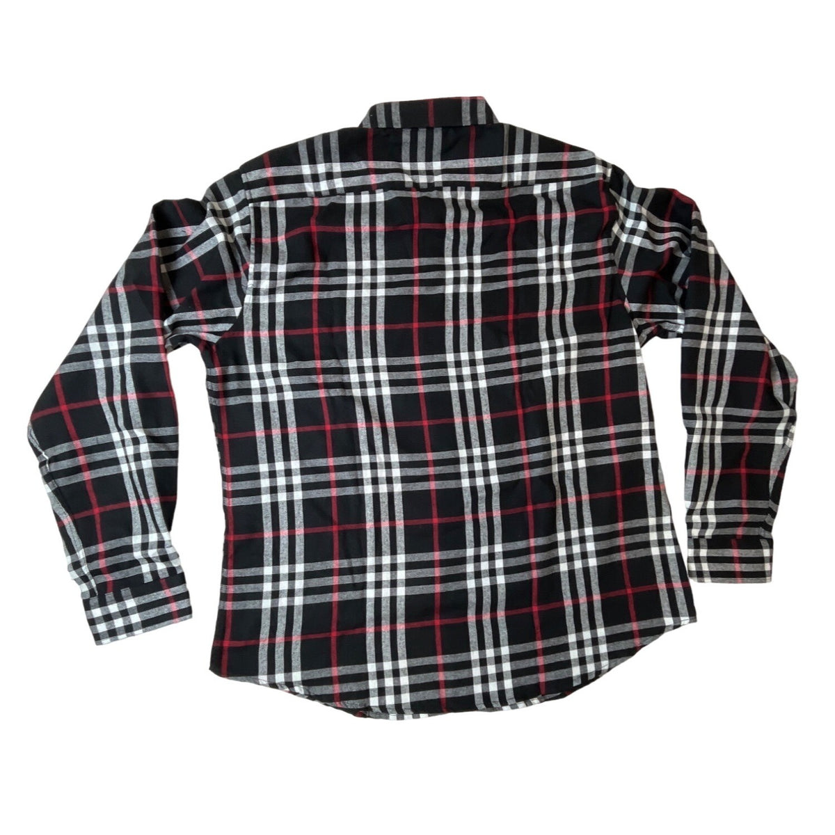 Xi Peng Men's Black Plaid Buttondown Long Sleeve Shirt Sz XXL