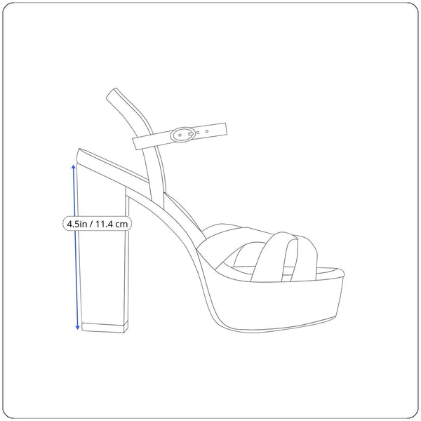 Steve Madden White Faux Leather Platform Block Heel Strappy Sandals Size 7M