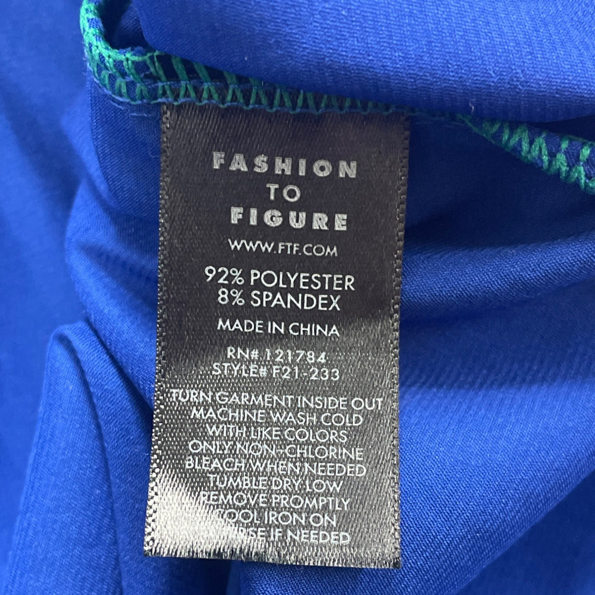 Fashion To Figure Green & Blue Women's Cutout Mini Dress With Long Sleeves Sz 2