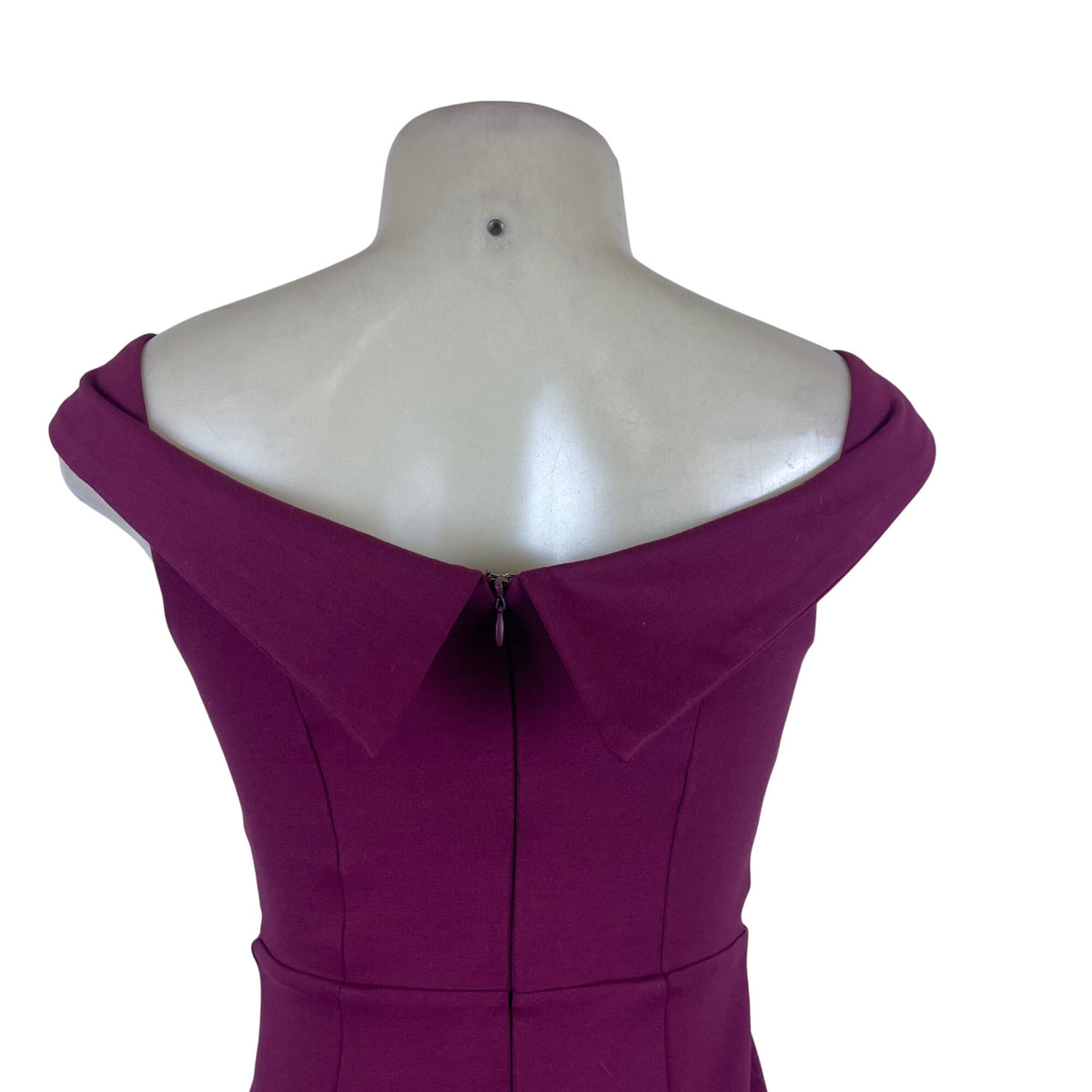 Lulus Women's Burgundy Bodycon Dress Off-Shoulder Slit Detail Size S - New