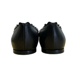 Chloé Women’s Black Scalloped Leather Ballet Flats Size 7US