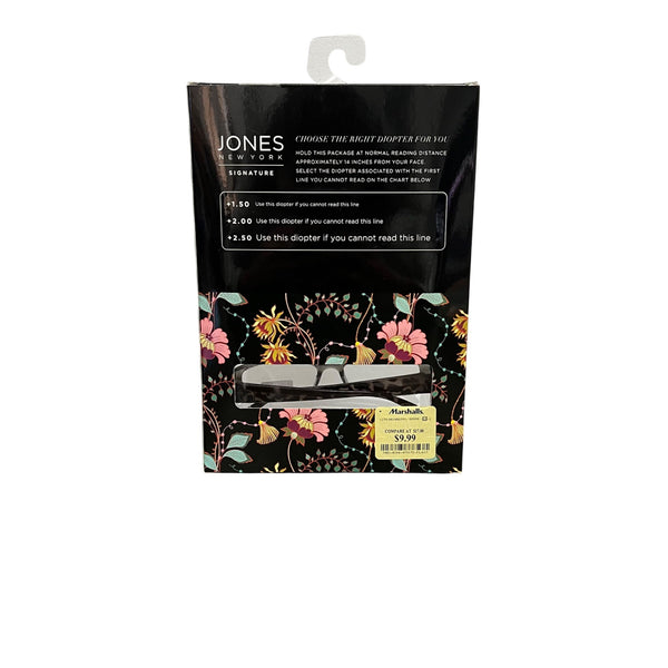 Jones New York Womens Multi-Color Plastic Reading Glasses Set 3-Pack +2.50 Diopter