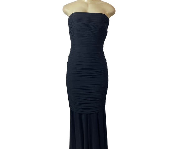 Tadashi Women's Black Stretchable Stripless Eavening Dress Sz M