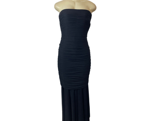 Tadashi Women's Black Stretchable Stripless Eavening Dress Sz M
