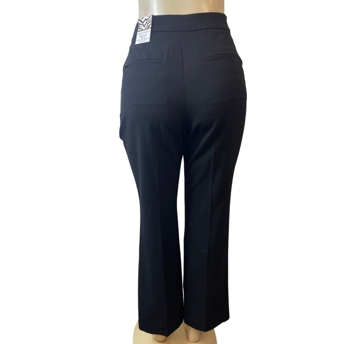 Dana Buchman Women's Black Mid Rise Bootcut Pants Sz 8 - NWT