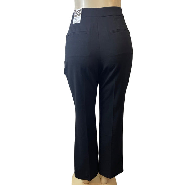 Dana Buchman Women's Black Mid Rise Bootcut Pants Sz 8 - NWT