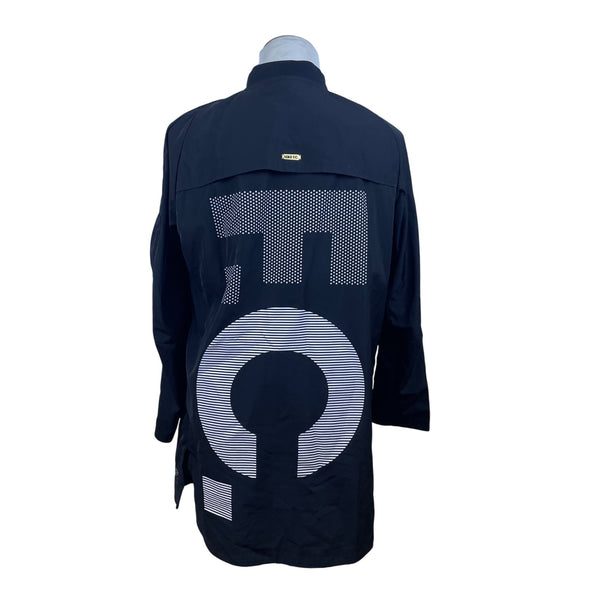 Nike Mens Black Polyester Jacket Long Sleeve Lightweight Design Size L