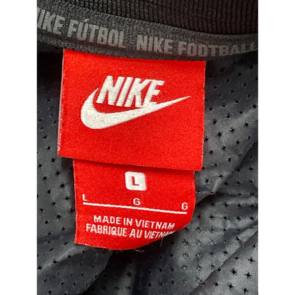 Nike Mens Black Polyester Jacket Long Sleeve Lightweight Design Size L