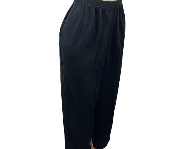 Alfred Dunner Women's Black Proportioned Medium Capri Pants Sz 18 - New