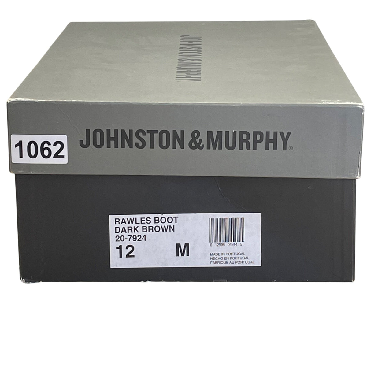 Johnston & Murphy Men’s Dark Brown Rawles Leather Boots Size 12M