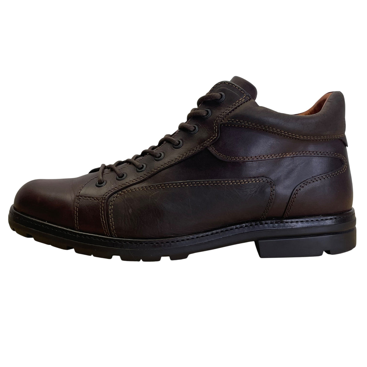Johnston & Murphy Men’s Dark Brown Rawles Leather Boots Size 12M