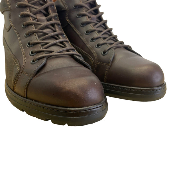 Johnston & Murphy Men’s Dark Brown Rawles Leather Boots Size 12M