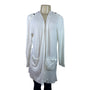 White Women’s Knit Open-Front Cardigan By Belle River Gravel Sz S