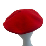Unisex Crimson Red French Style Basque Beret - One Size